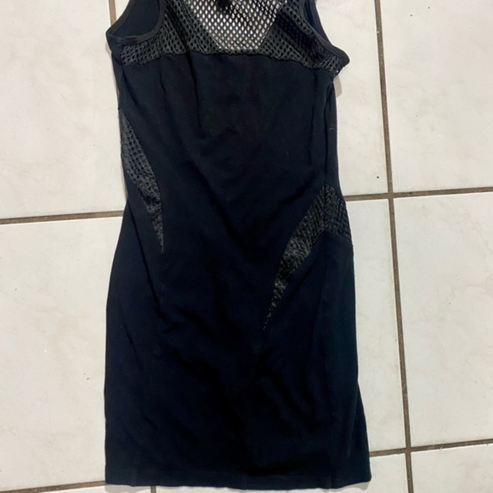 Vintage Lip Service Mini Dress w/Mesh Hood - Picture 10 of 10